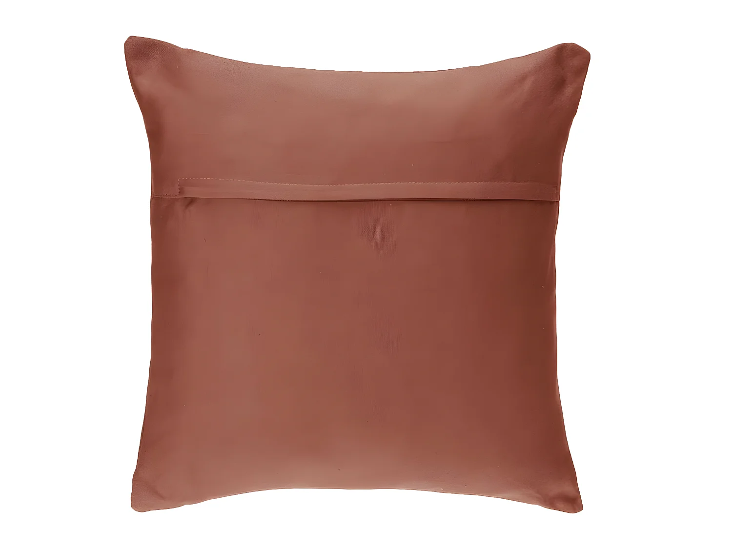 Coussin déhoussable en Coton Terracotta 38 x 38 cm
