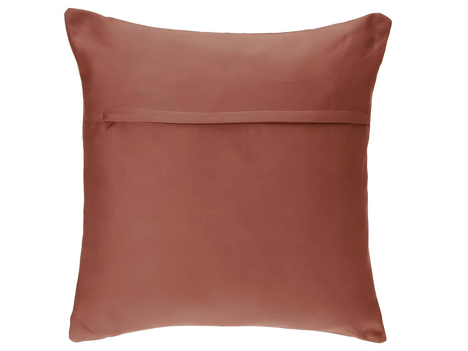 Coussin déhoussable en Coton Terracotta 38 x 38 cm