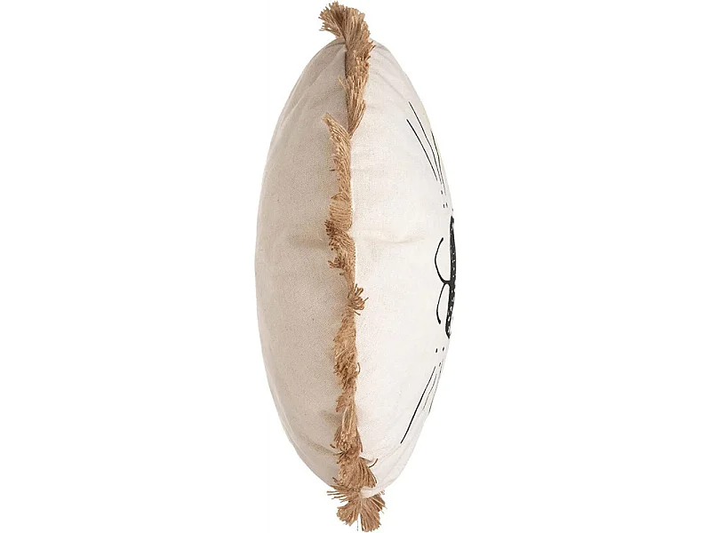 Coussin décoratif Lion avec Franges D 38 cm déco enfant