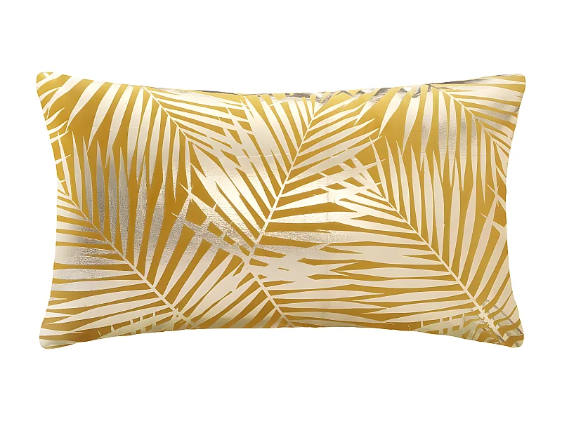 Coussin déhoussable Velours Ocre 30 x 50 cm