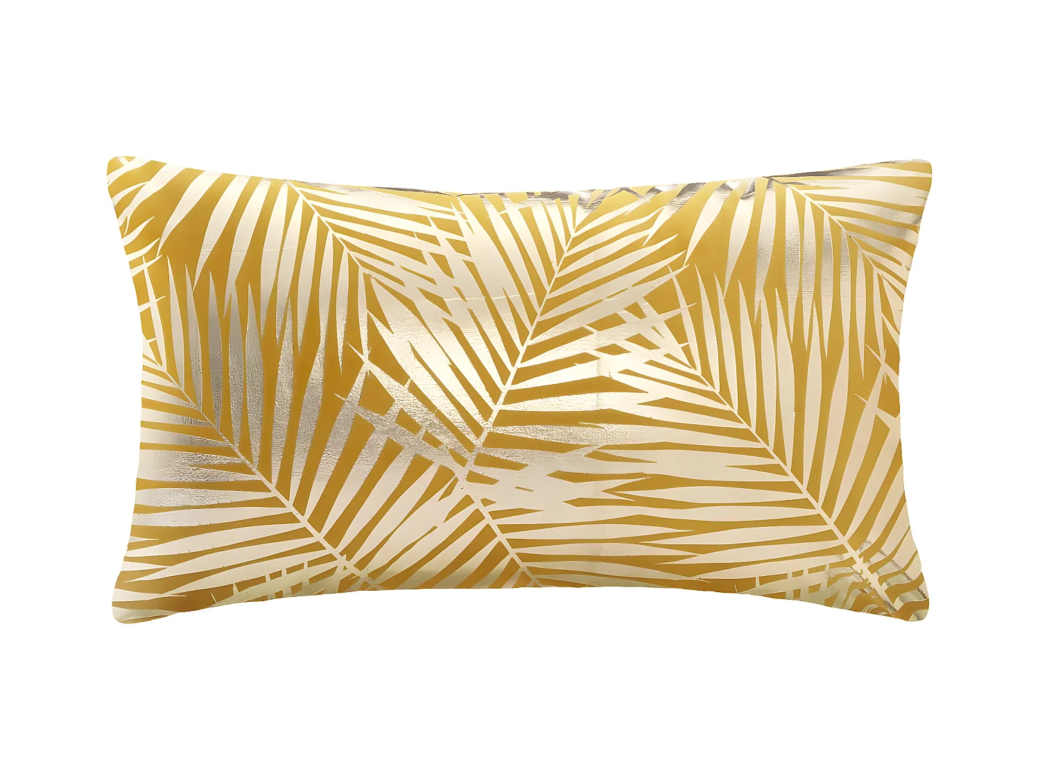 Coussin déhoussable Velours Ocre 30 x 50 cm
