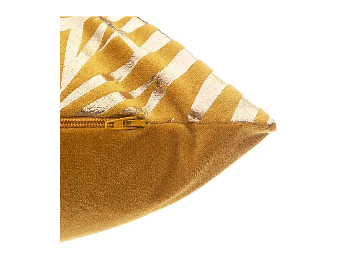 Coussin déhoussable Velours Ocre 30 x 50 cm
