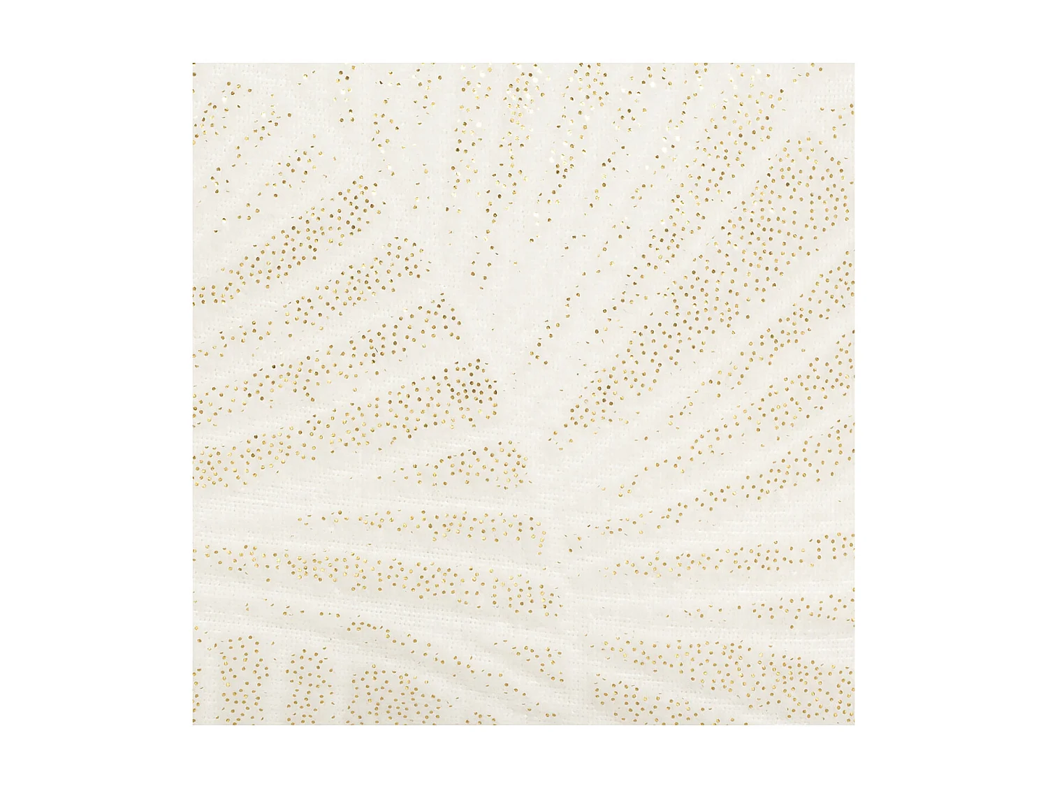 Coussin déhoussable Ivoire motif Doré en relief 40 x 40 cm