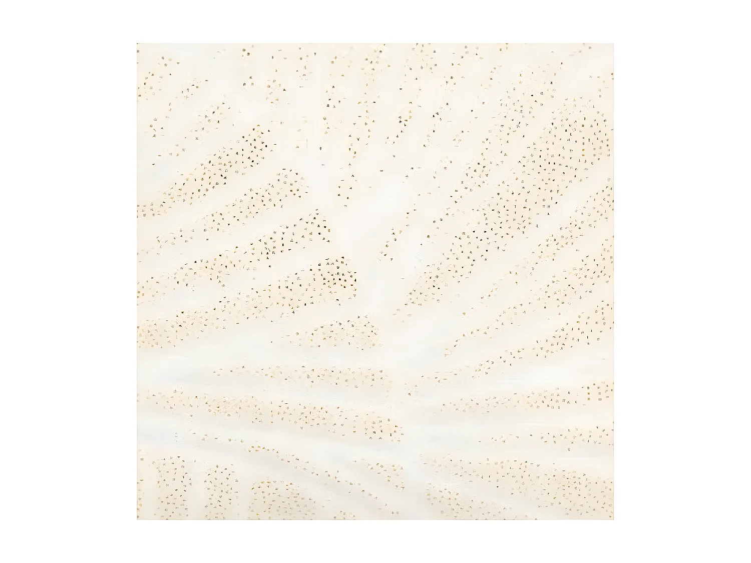 Coussin déhoussable Ivoire motif Doré en relief 40 x 40 cm