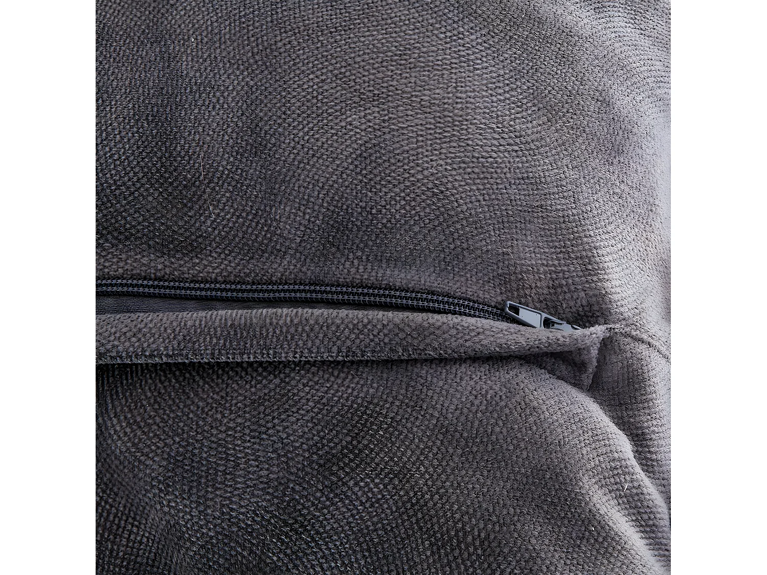 Coussin déhoussable Gris foncé 45 x 45 cm