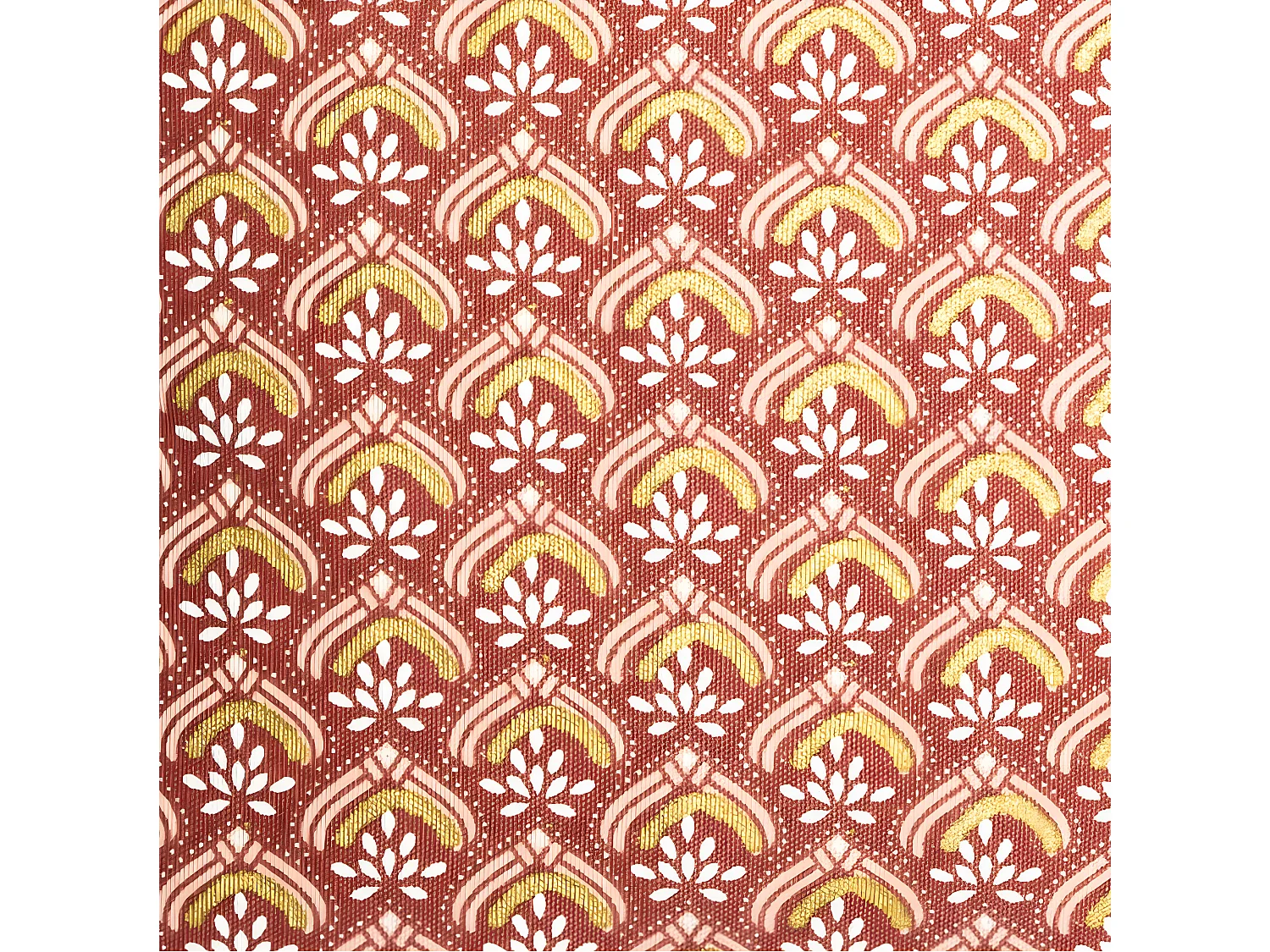 Housse de Coussin Hindou Or et Pompons 40 x 40 cm