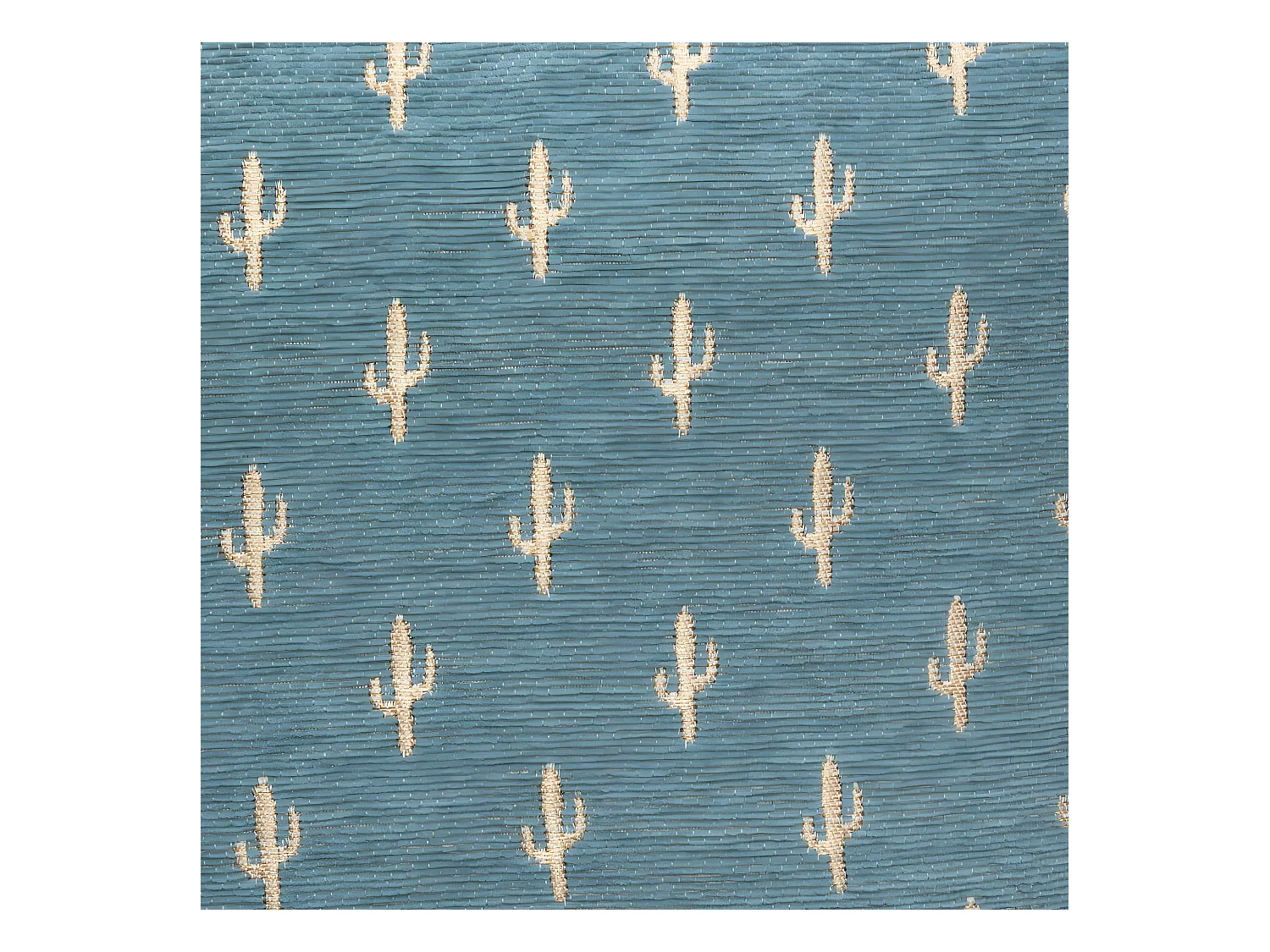 Housse de Coussin chenille Cactus Bleu 40 x 40 cm
