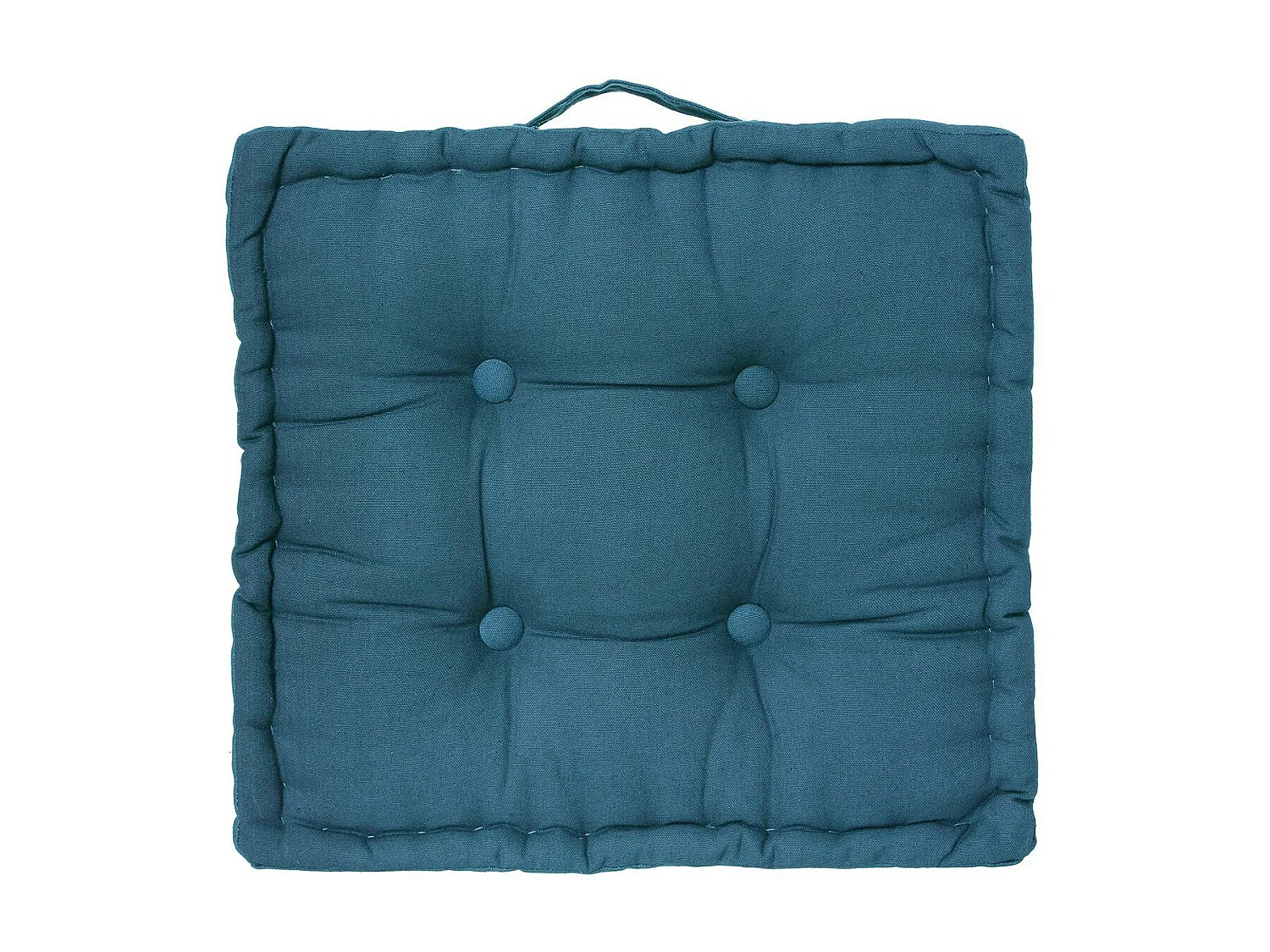 Coussin de Sol  en Coton Bleu 40 x 40 cm