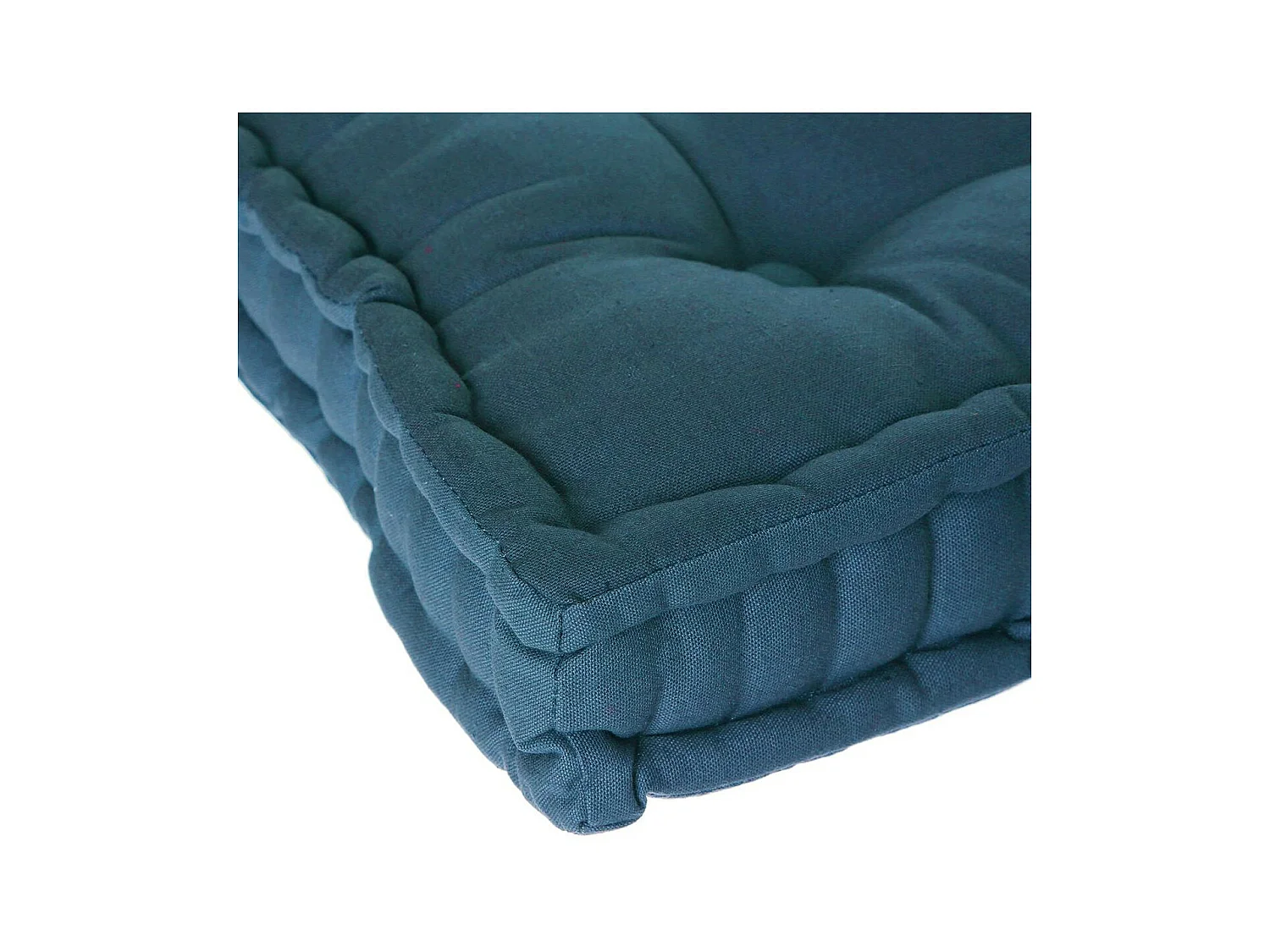 Coussin de Sol  en Coton Bleu 40 x 40 cm