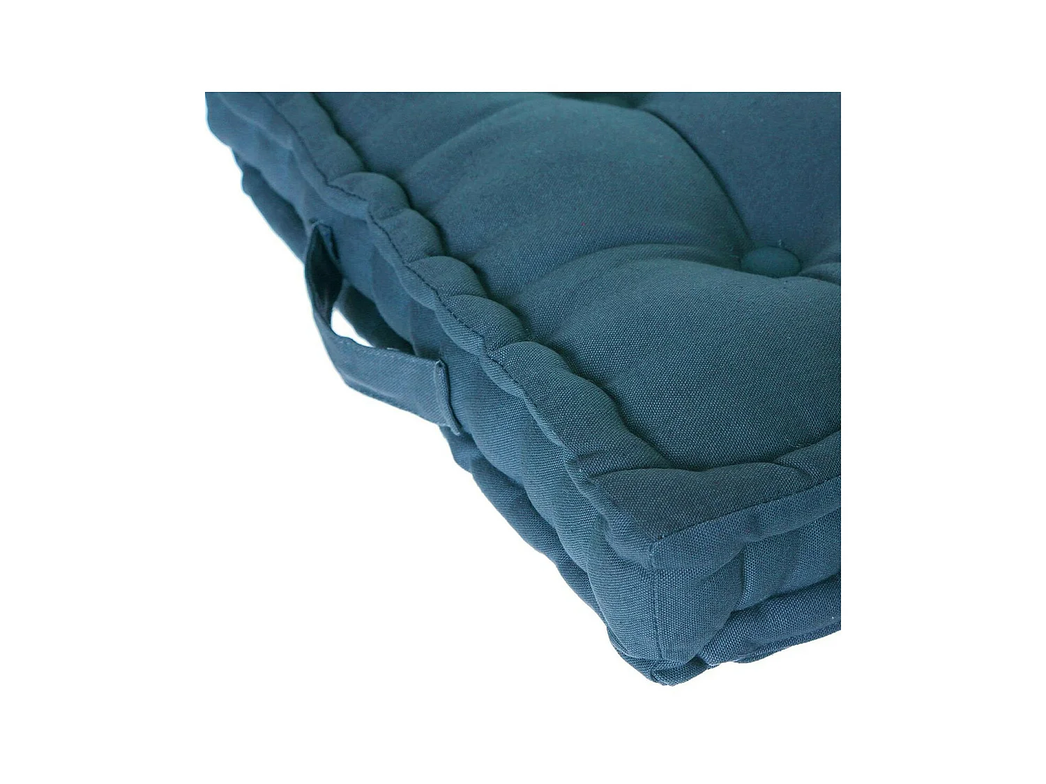 Coussin de Sol  en Coton Bleu 40 x 40 cm