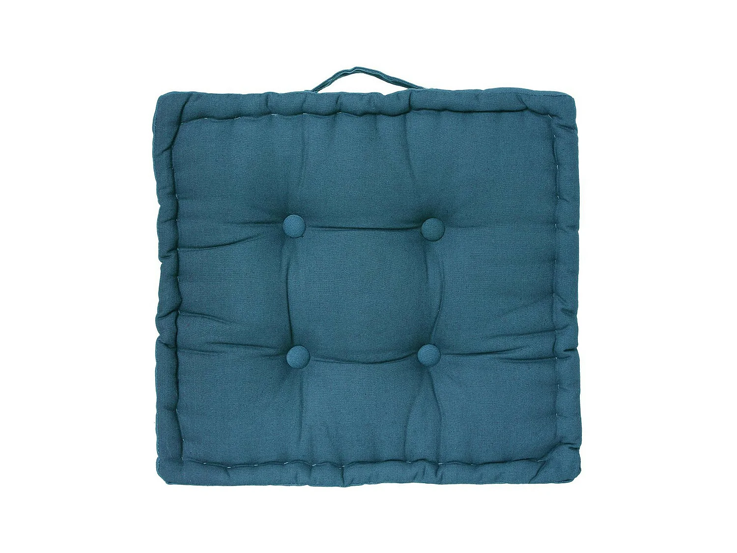 Coussin de Sol  en Coton Bleu 40 x 40 cm