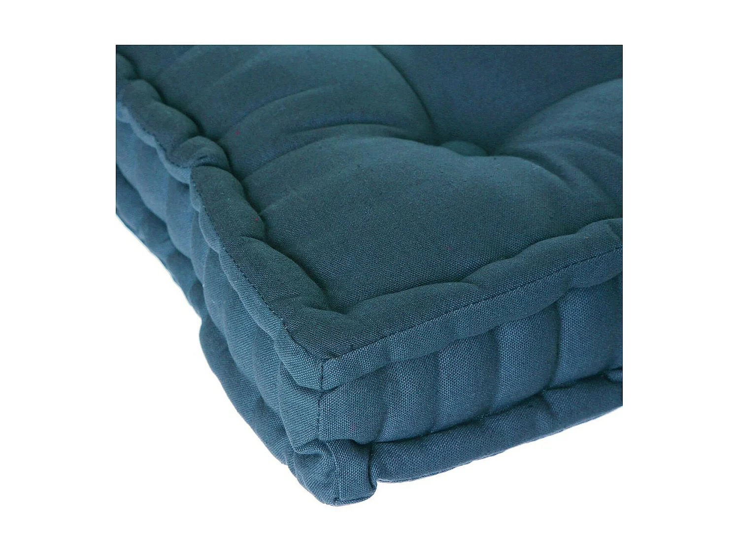 Coussin de Sol  en Coton Bleu 40 x 40 cm