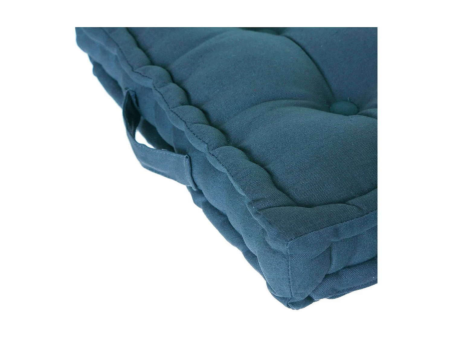 Coussin de Sol  en Coton Bleu 40 x 40 cm