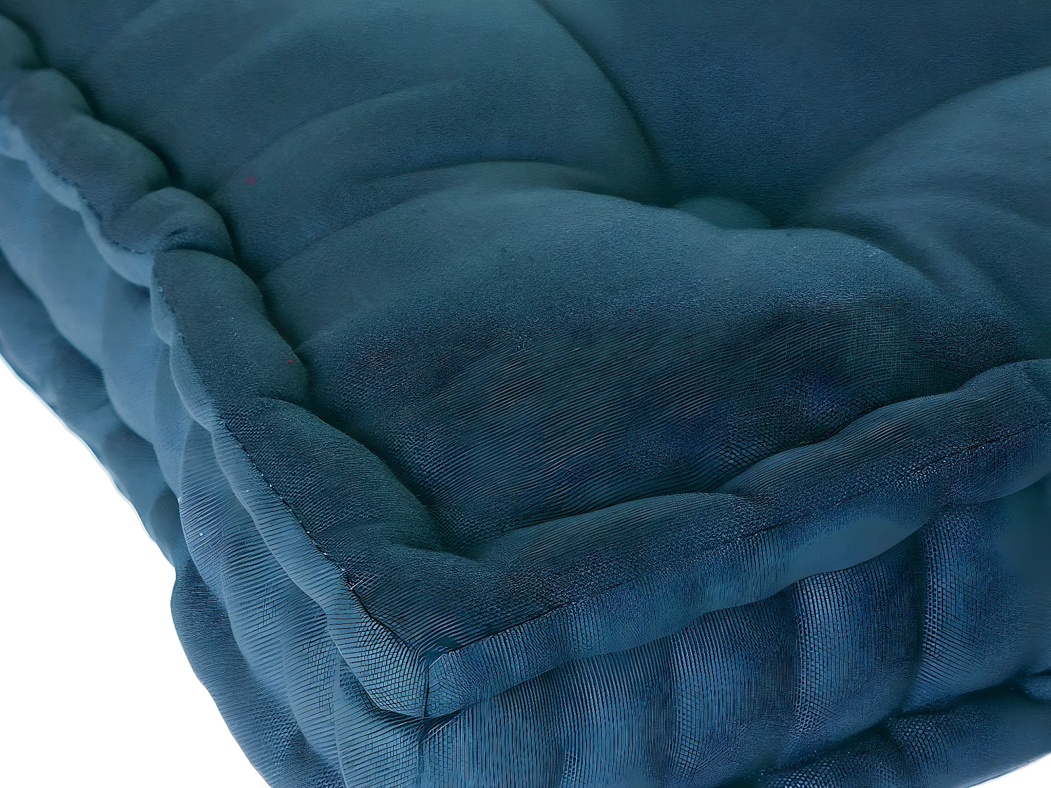 Coussin de Sol  en Coton Bleu 40 x 40 cm