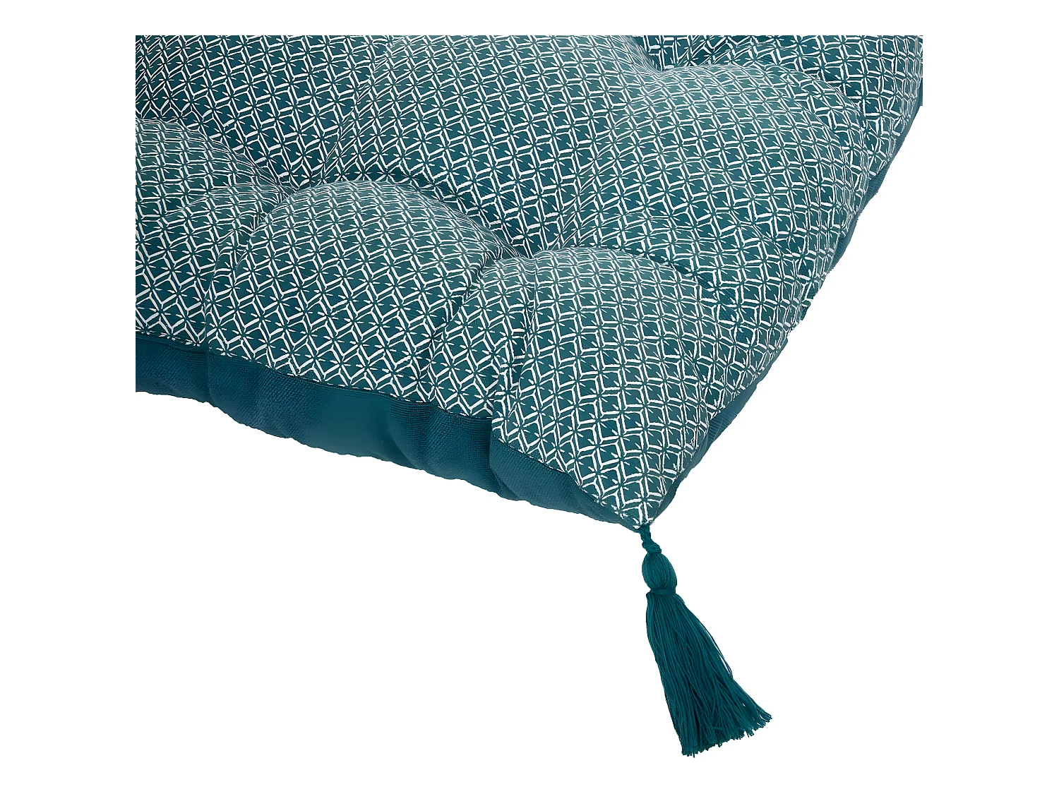 Alfombrilla con borlas