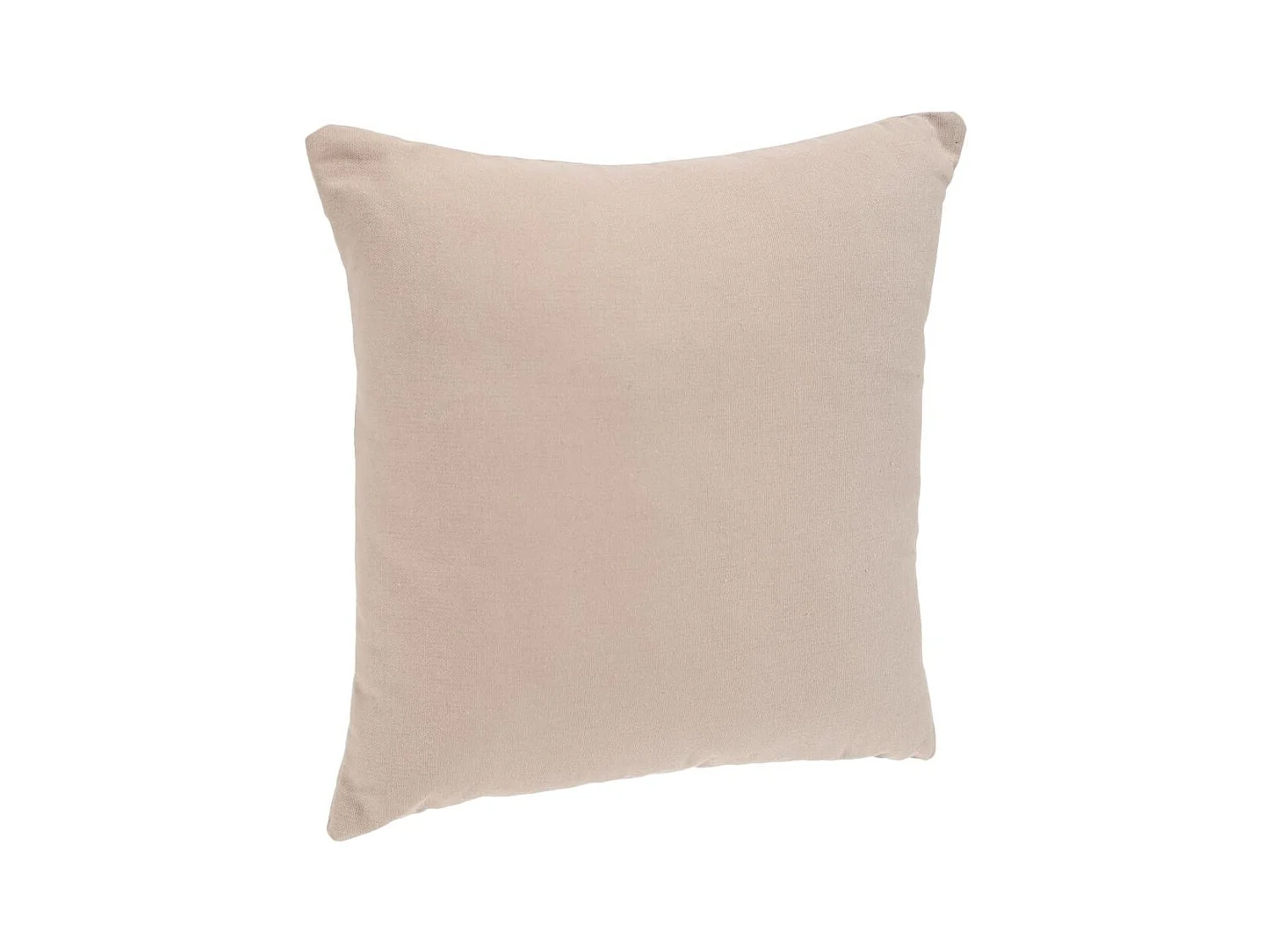 Coussin déhoussable en Coton Beige lin 38 x 38 cm