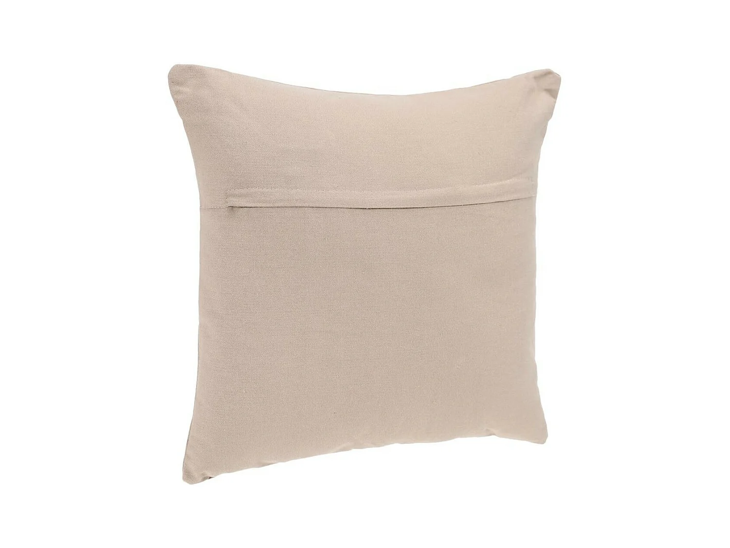Coussin déhoussable en Coton Beige lin 38 x 38 cm