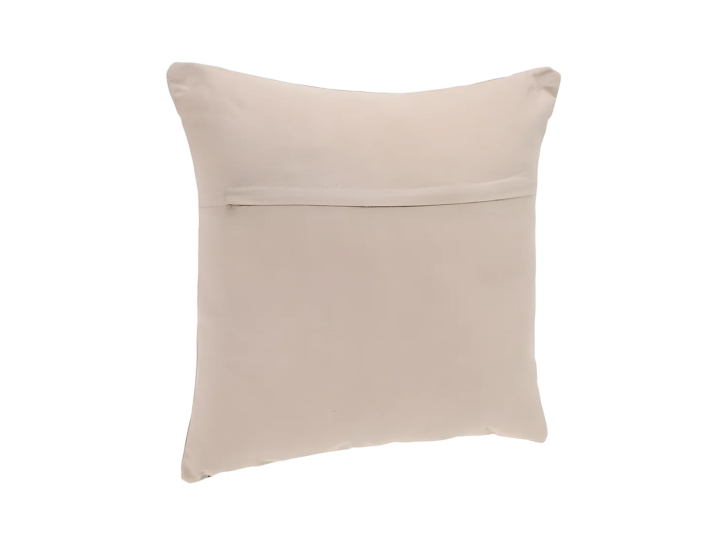 Coussin déhoussable en Coton Beige lin 38 x 38 cm