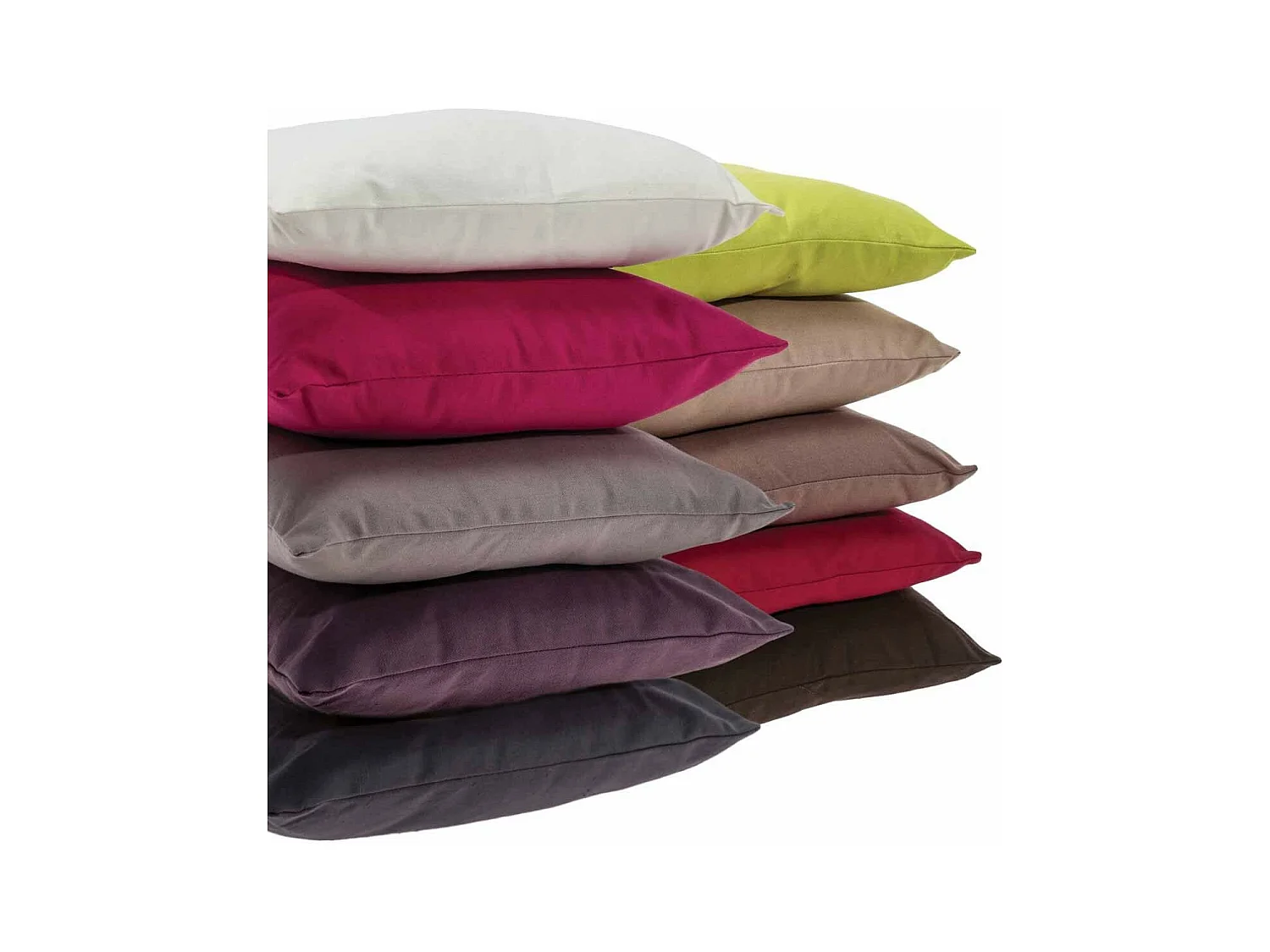 Coussin déhoussable en Coton Beige lin 38 x 38 cm