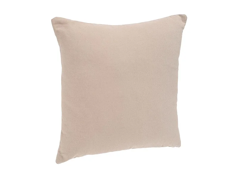 Coussin déhoussable en Coton Beige lin 38 x 38 cm