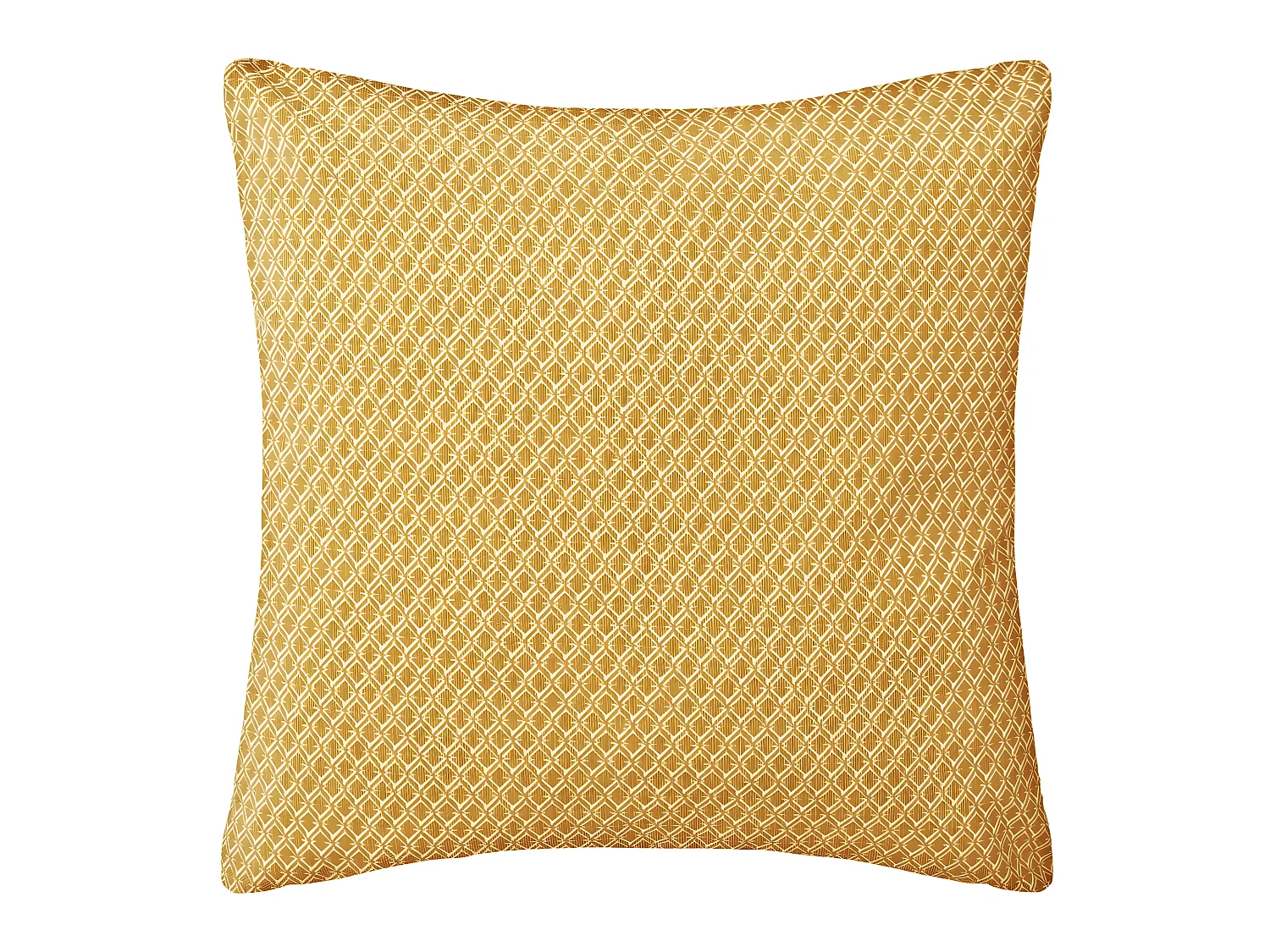 Coussin décoratif déhoussable en Coton Ocre Otto 38 x 38 cm