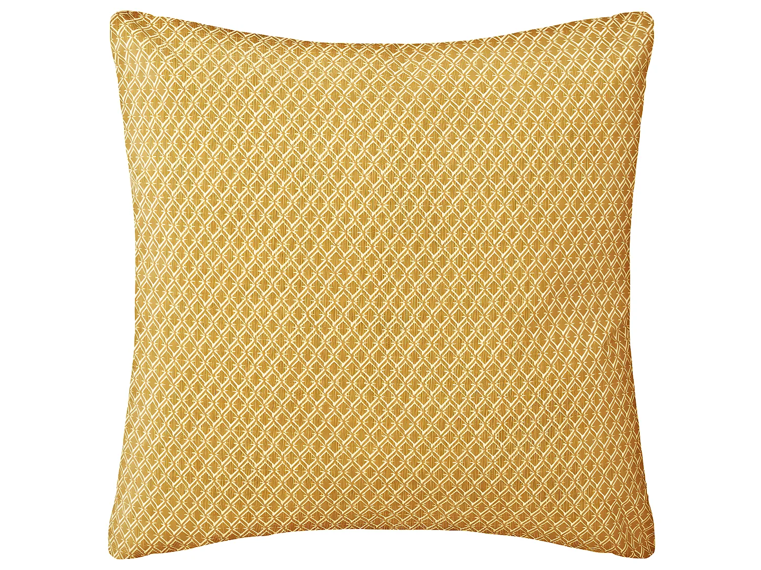 Coussin décoratif déhoussable en Coton Ocre Otto 38 x 38 cm
