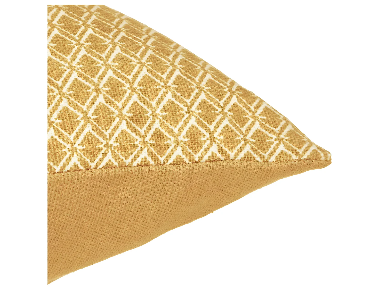 Coussin décoratif déhoussable en Coton Ocre Otto 38 x 38 cm