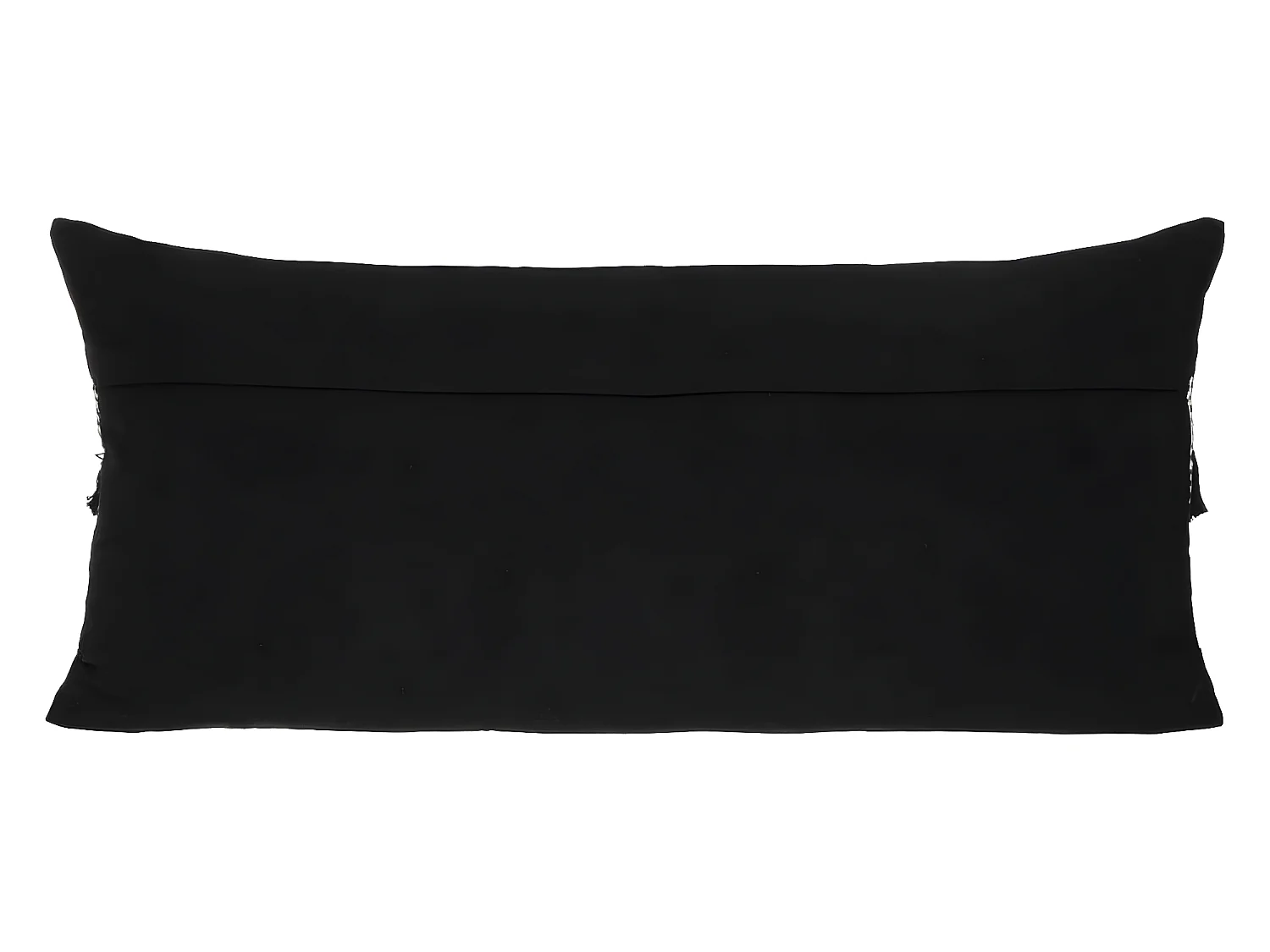 Coussin long déhoussable en Coton Noir & Blanc 35 x 75 cm