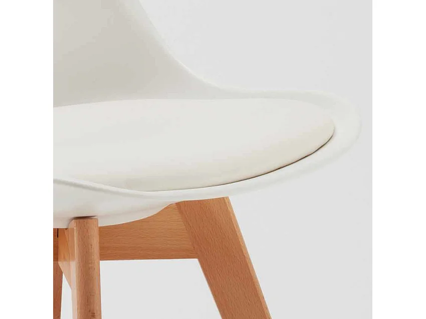 Tavolino Quadrato Nero 70x70cm Con 2 Sedie Interno Nordica Mojito - Bianco