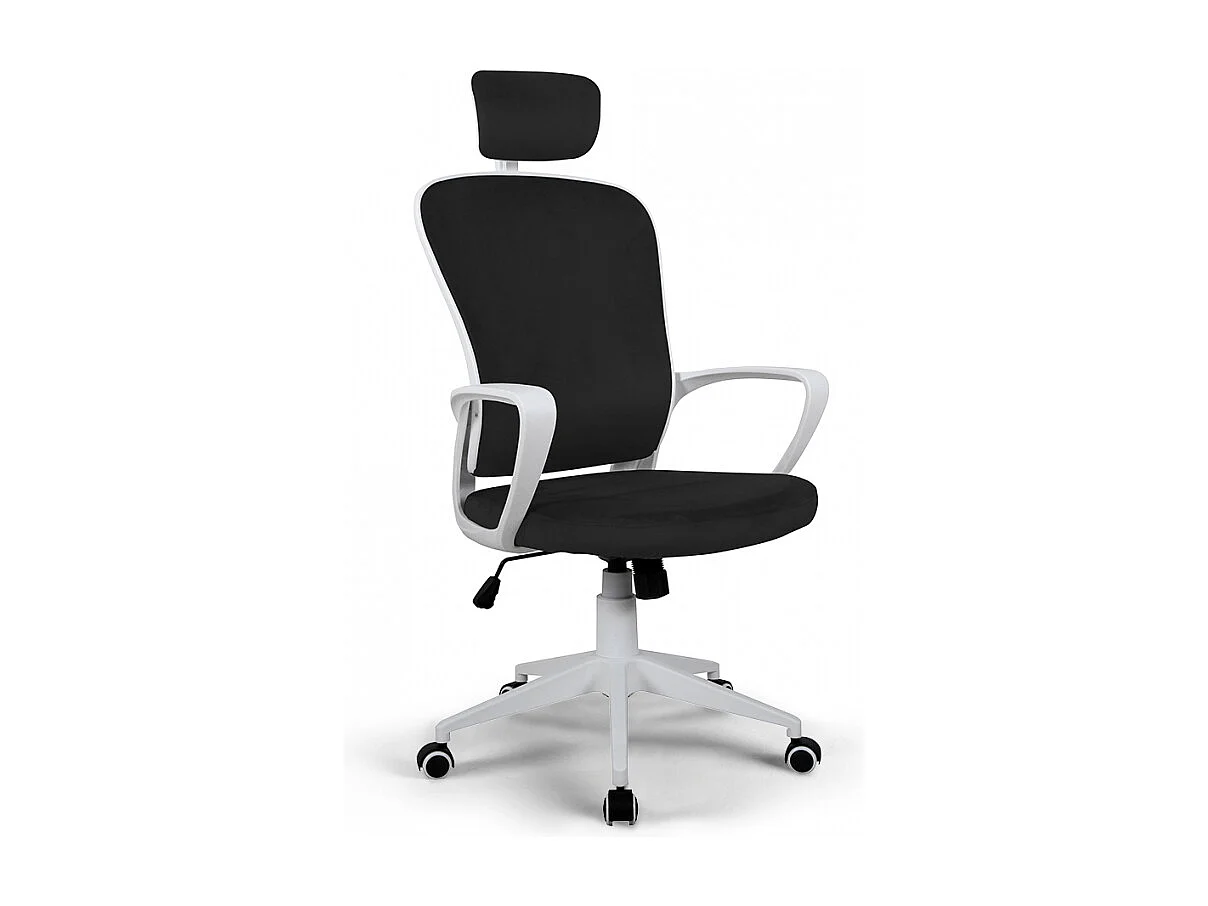 Bürostuhl aus Stoff mit Ergonomischen Linien und Kopfstütze Im Sepang-Design