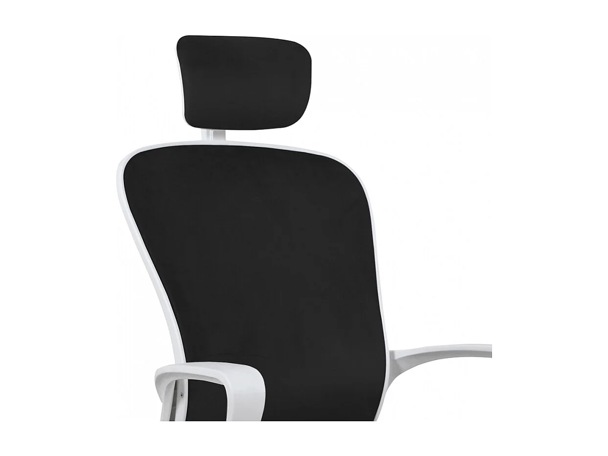 Bürostuhl aus Stoff mit Ergonomischen Linien und Kopfstütze Im Sepang-Design