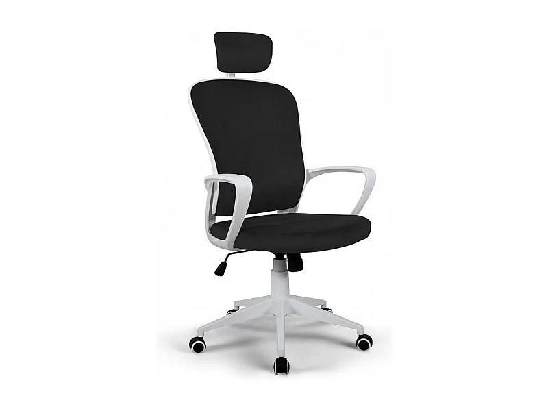 Bürostuhl aus Stoff mit Ergonomischen Linien und Kopfstütze Im Sepang-Design