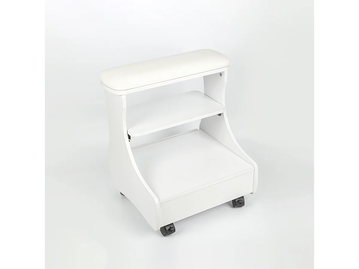 Poggiapiedi pedicure estetica con cuscino cassetto e 4 ruote Kaekoon