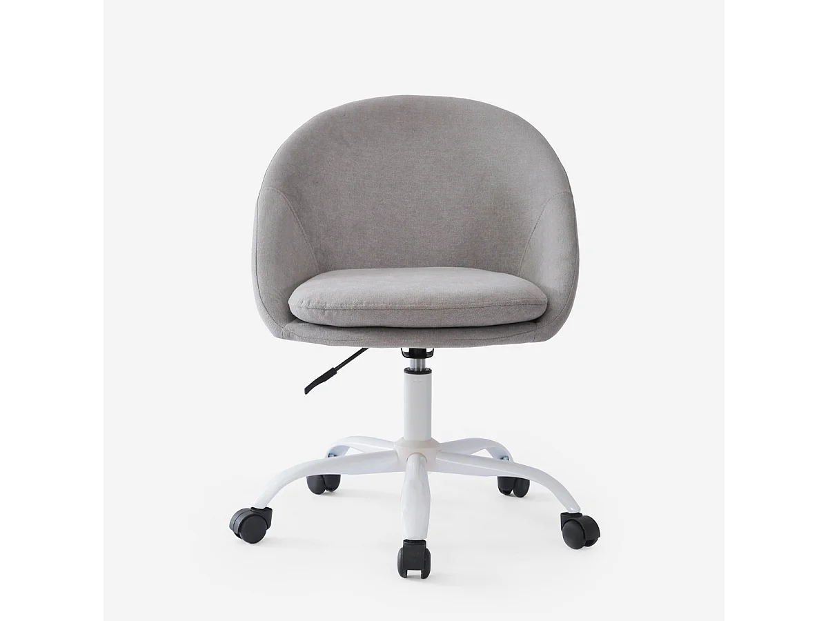 Stuhl Büro drehbar aus Stoff höhenverstellbar Mikro - Grau