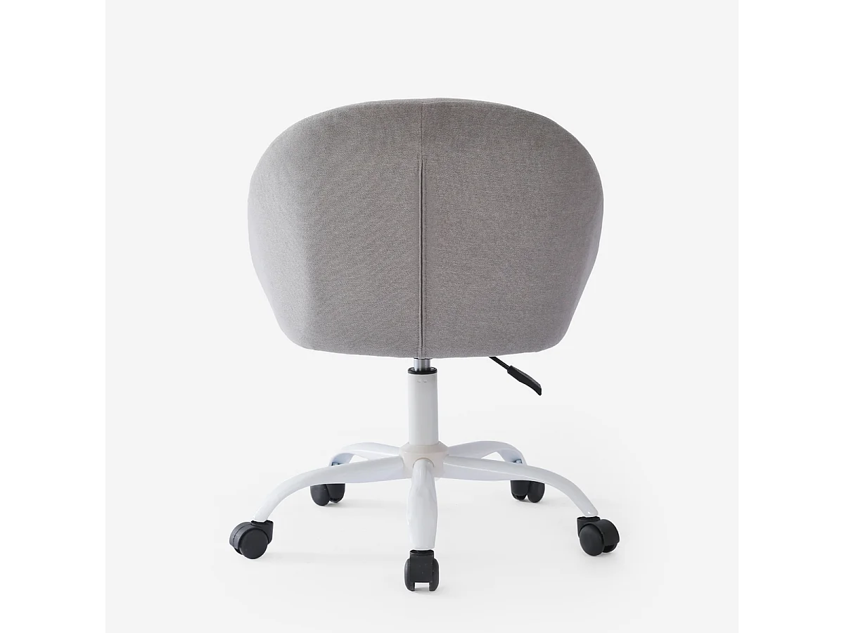 Stuhl Büro drehbar aus Stoff höhenverstellbar Mikro - Grau