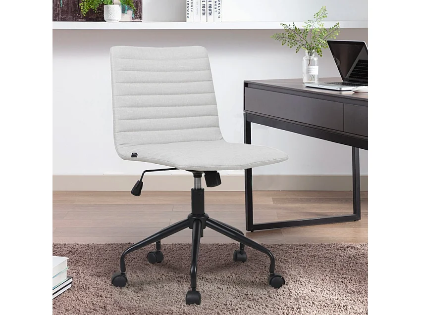 Silla de oficina ergonómica regulable gris Zolder Moon