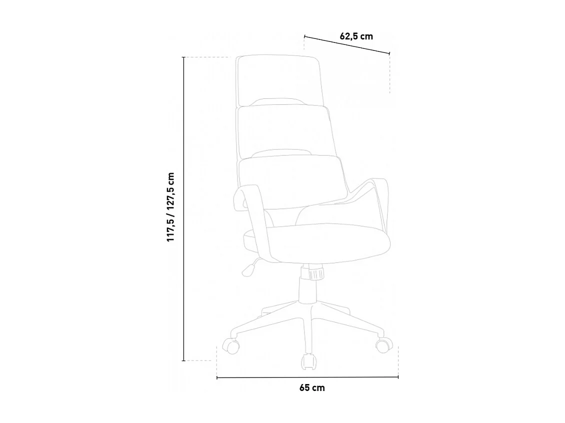 Silla de oficina ergonómica de altura regulable tejida Motegi Ocean