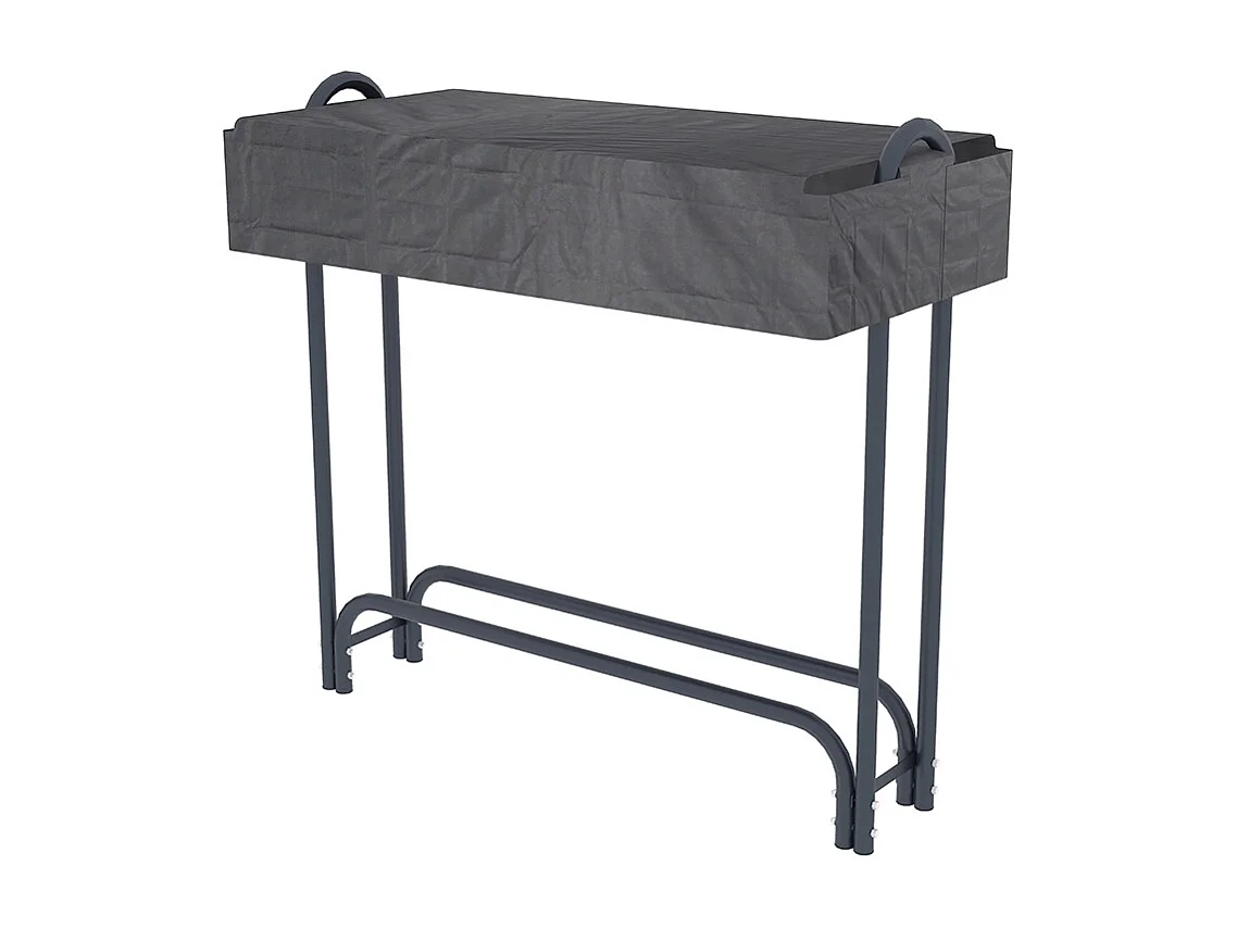 Legnaia da esterno portalegna da giardino con telo protettivo Sestriere