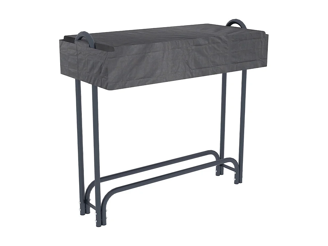 Legnaia da esterno portalegna da giardino con telo protettivo Sestriere