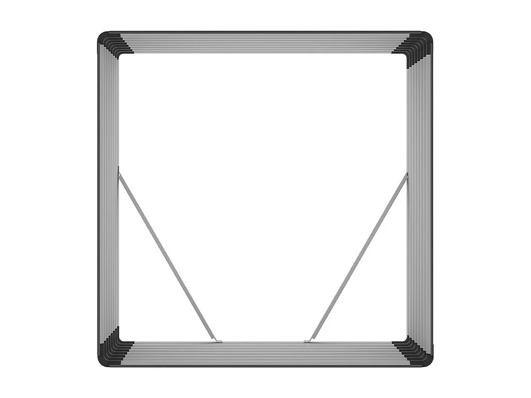 Legnaia da esterno giardino in metallo 110x52x110cm Livigno