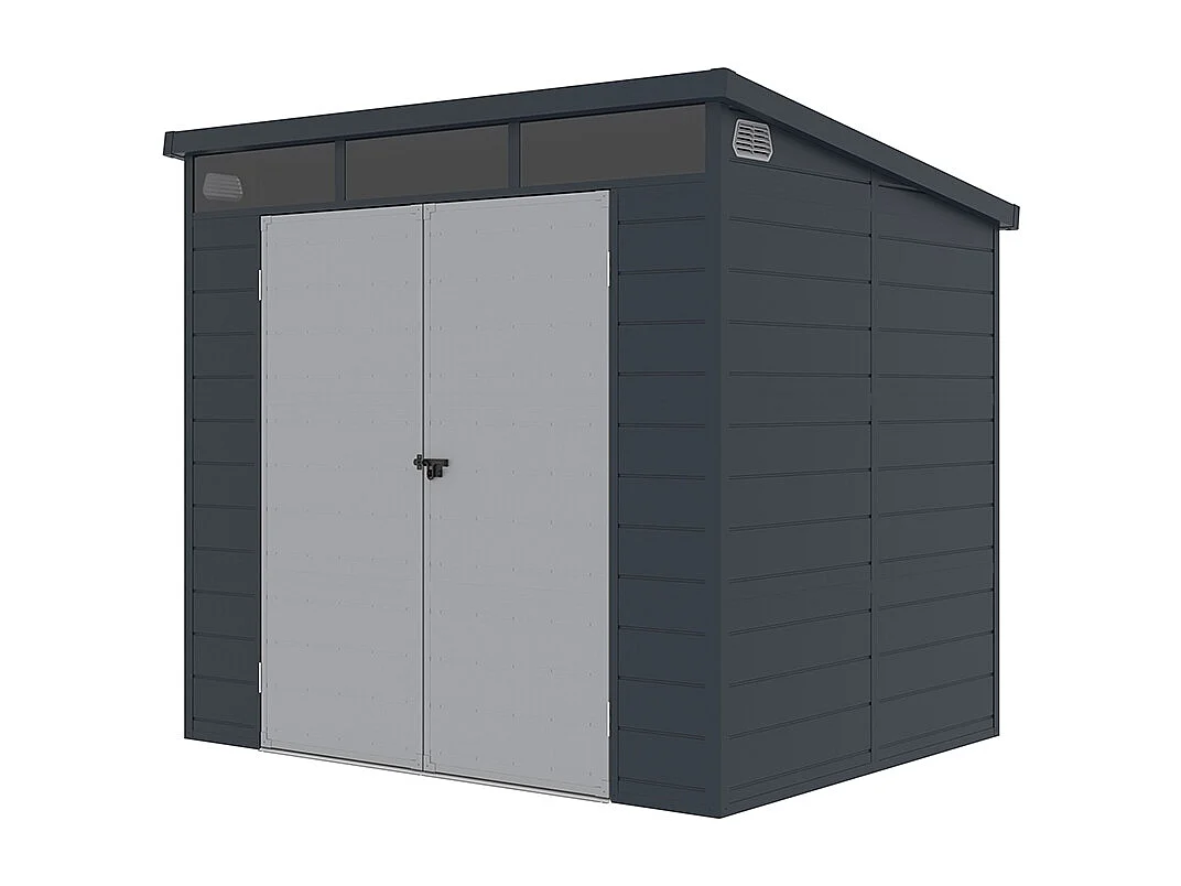 Casetta box attrezzi da giardino in polipropilene 238x191x215cm Bolsena