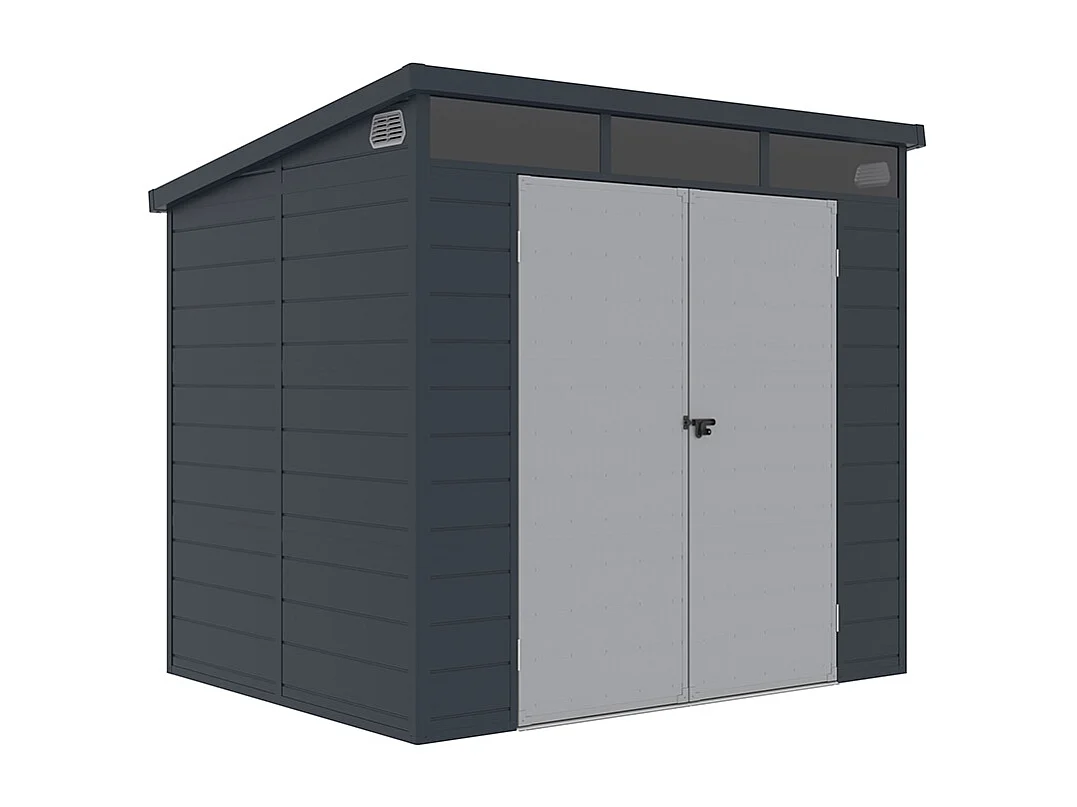 Casetta Box für Gartenwerkzeuge aus Polypropylen 238x191x215cm Bolsena