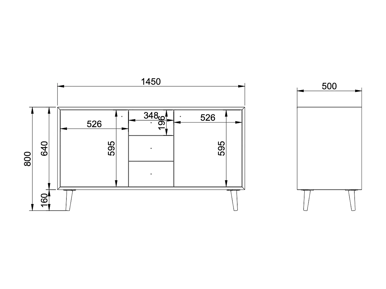 Meuble de salle de bain en chêne massif avec vasque à poser ronde, miroir et robinet - Naturel clair - 145 cm - ZARENO