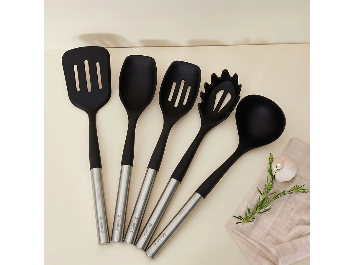 Set d'ustensiles en silicone 5 pièces - "Harmonie"