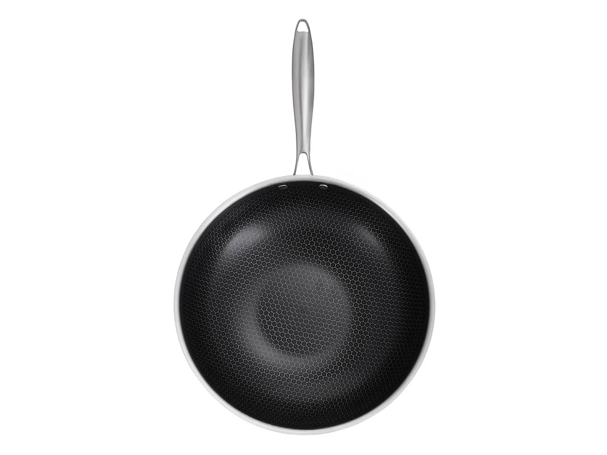 Wok 32cm triplex - "BlackSteel"