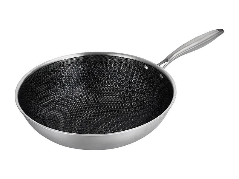 Wok 32cm triplex - "BlackSteel"