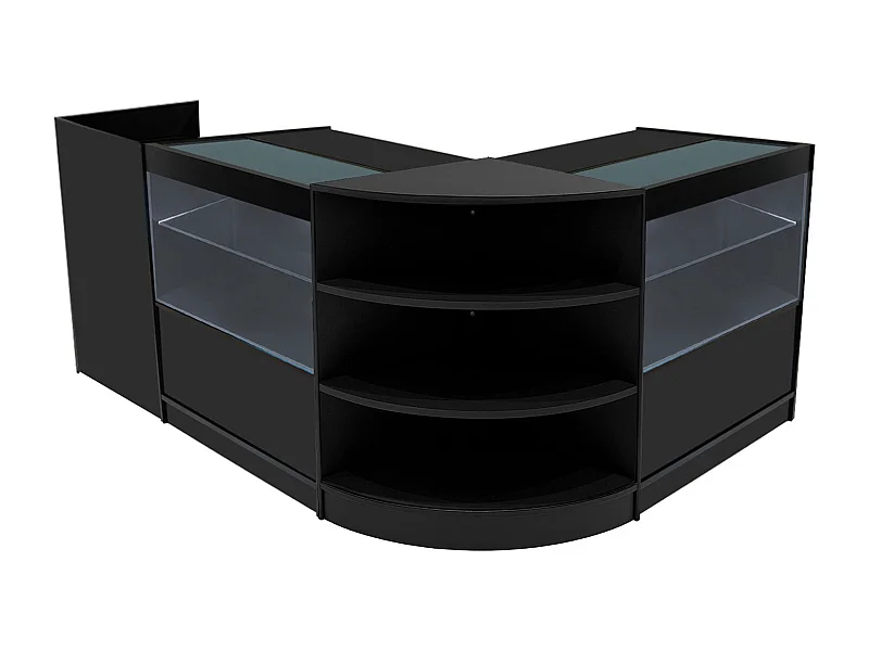 Eclipse LED Verkaufstheken-Set LM60 + C900 (2 Stück)+ TB60 – Schwarz