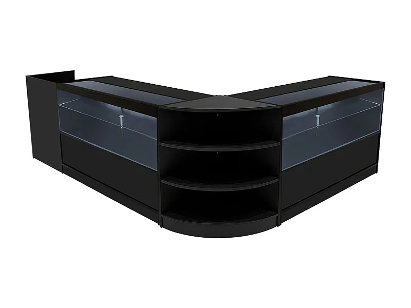 Eclipse LED Verkaufstheken-Set LM60 + C1500 (2 Stück)+ TB60 – Schwarz