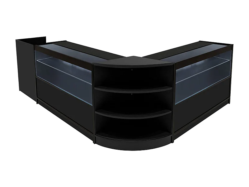 Eclipse LED Verkaufstheken-Set LM60 + C1200 (2 Stück)+ TB60 – Schwarz