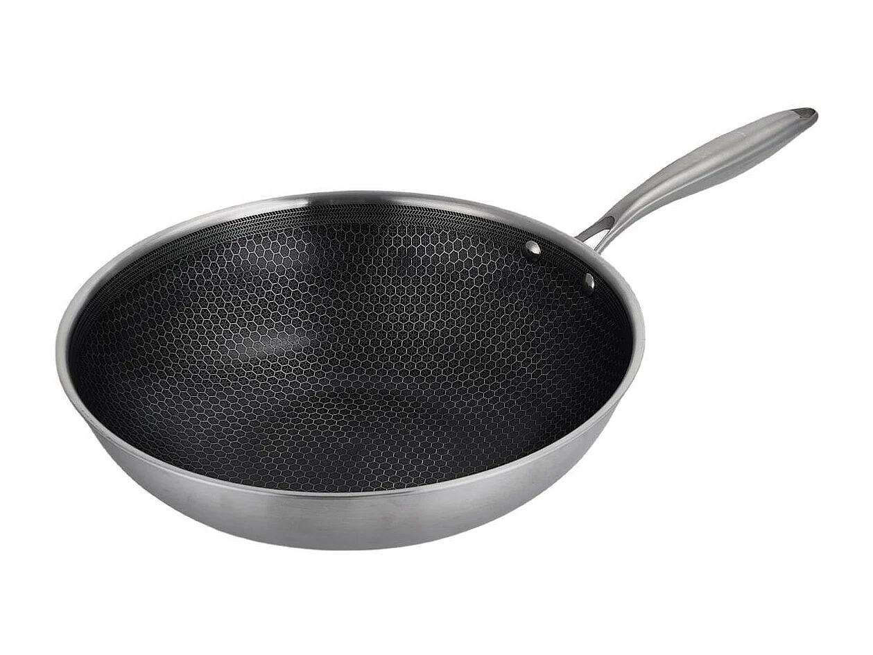 Wok 32cm triplex - "BlackSteel"